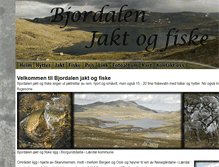 Tablet Screenshot of bjordalen.no